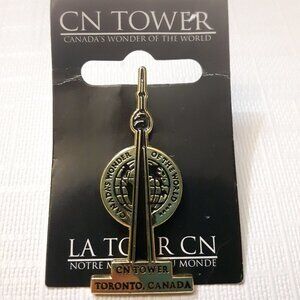 CN Tower Pin Gold Tone